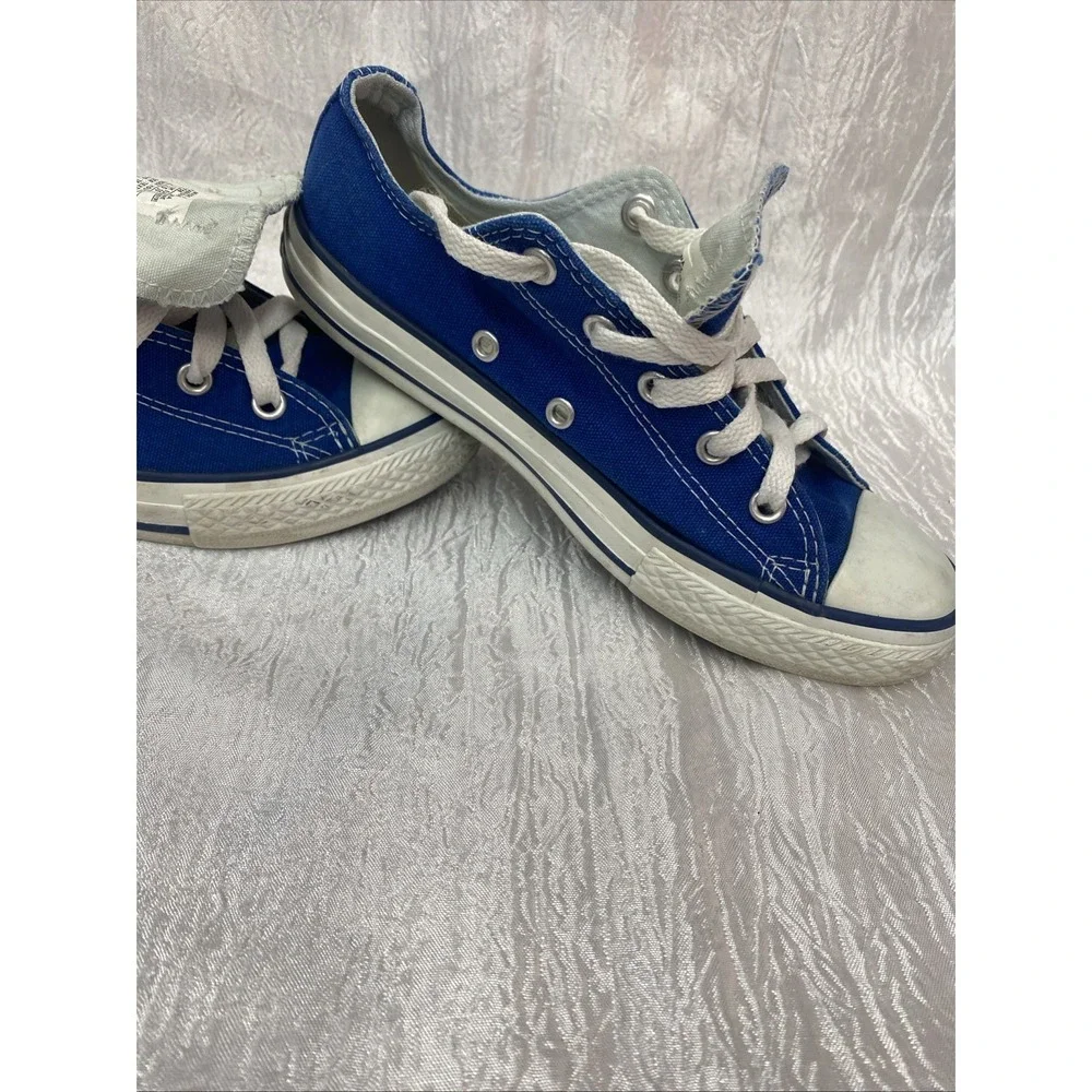 Blue Kids Converse Sneakers, Size 3 youth